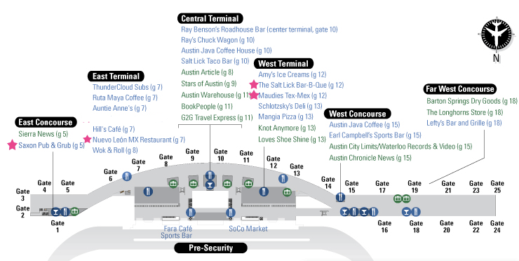 Airport Restaurant Review: Austin & Barcelona